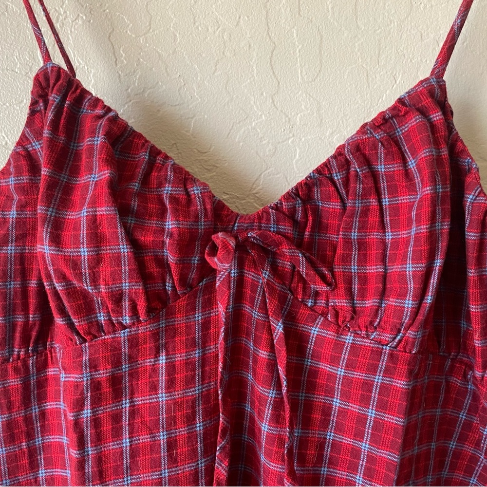 🆕 NTW wild fable Red Plaid Adjustable Strap Dress ♥️ - Picture 3 of 5